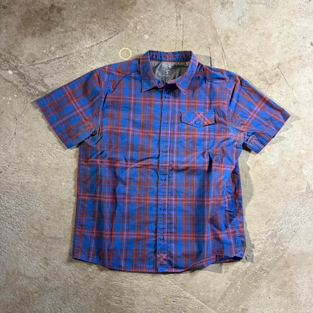Plaid Mountain Hardwear Short Sleeve Button Down Shirt